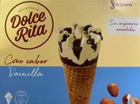 Cono sabor vainilla sin azúcares