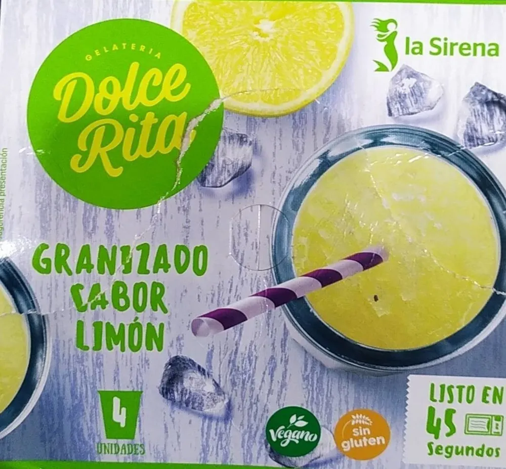 Dolce Rita granizado sabor limon