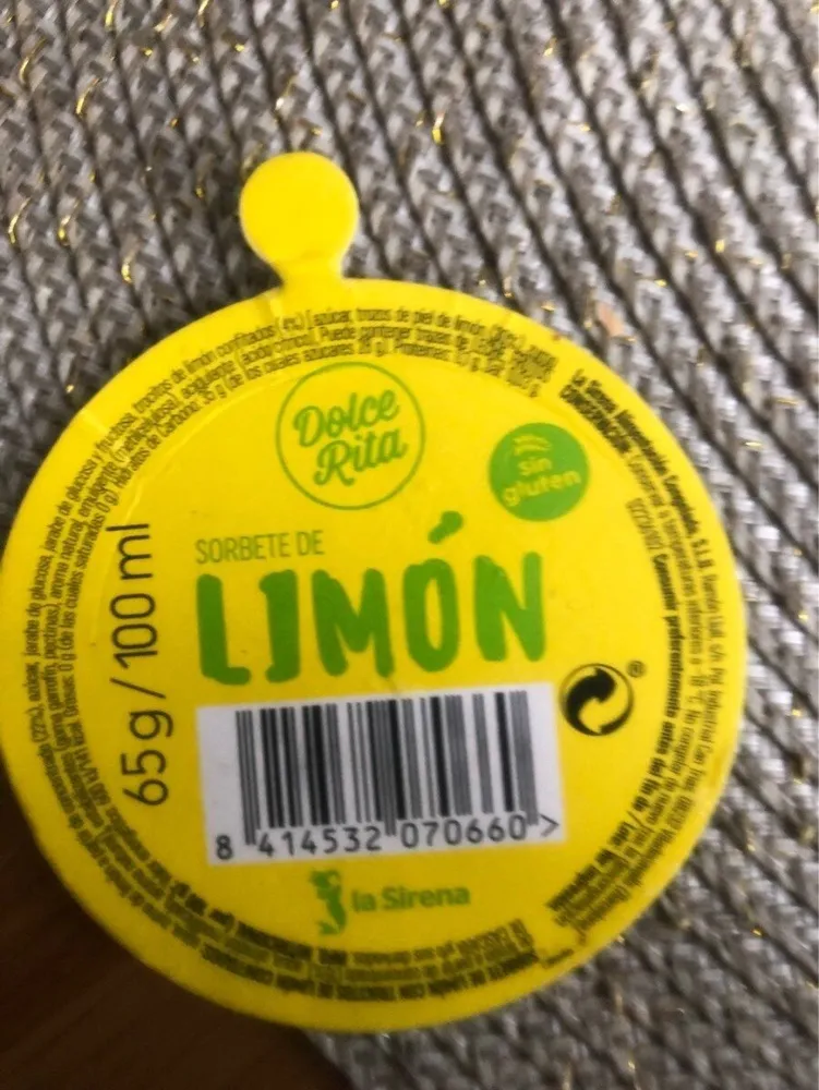 Sorbete de limón