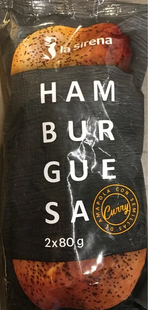 Pan de hamburguesa con semillas de amapola y curry
