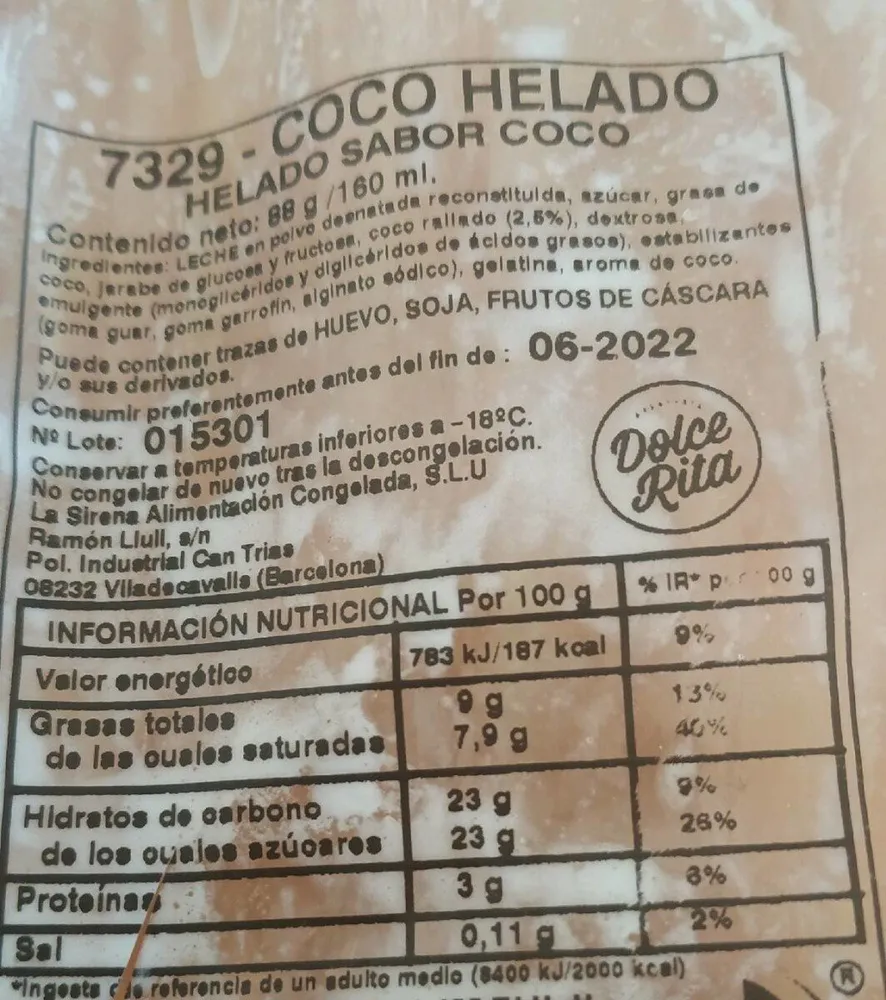 Coco helado
