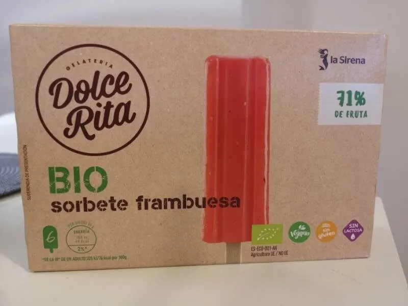 Bio sorbete frambuesa