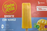 Sorbete con mango