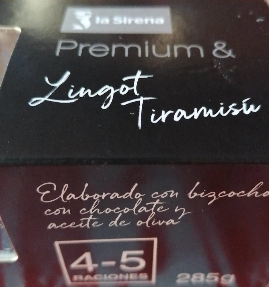 Premium Lingote Tiramisu