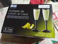 Sorbete de limón al cava