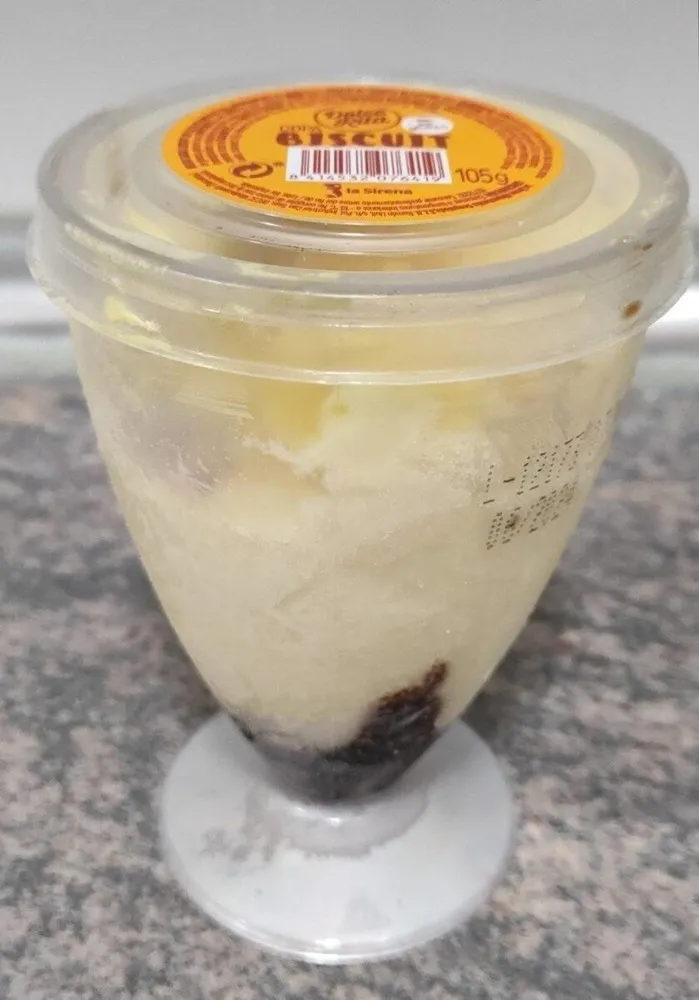 Helado sabor a biscuit
