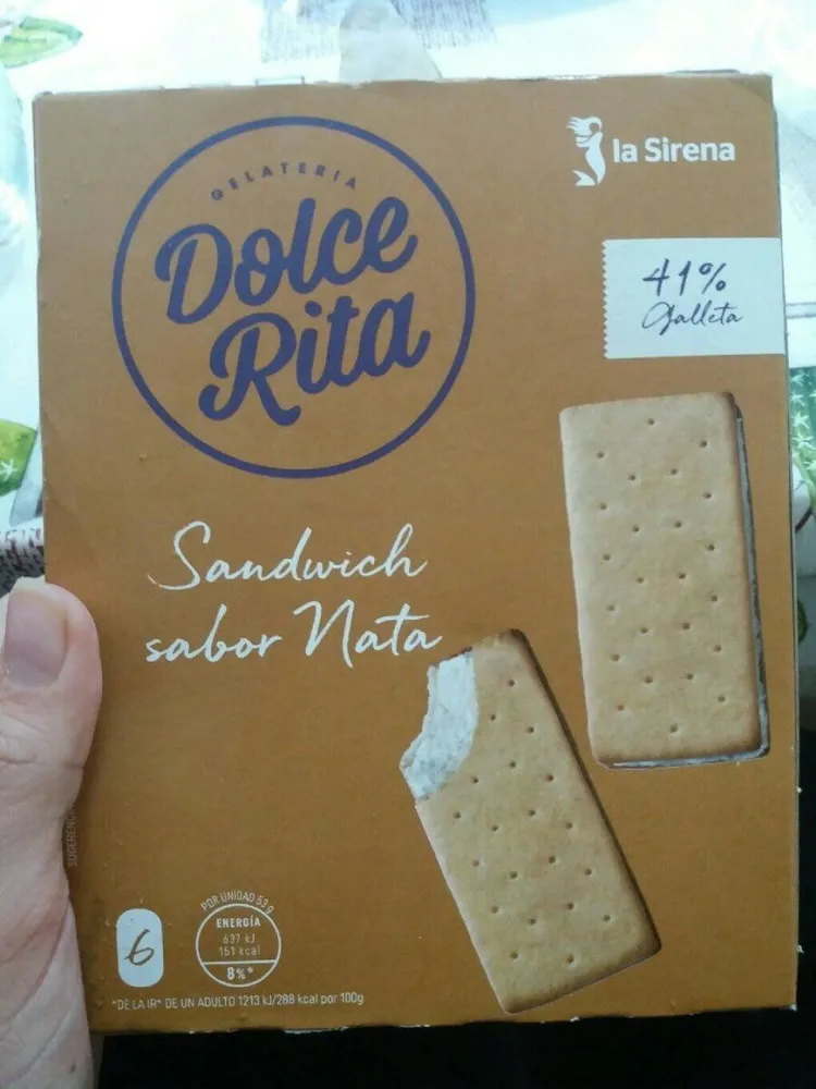 Sandwich sabor nata