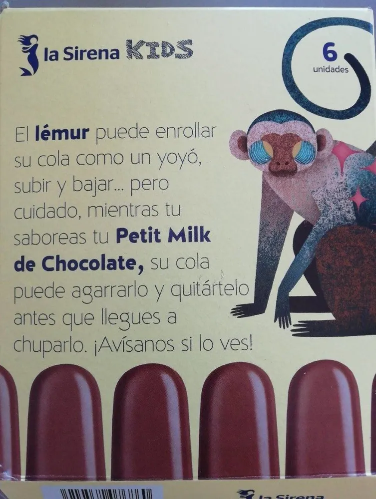Helado Petit milk de chocolate