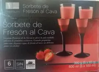 Sorbete de fresón al cava