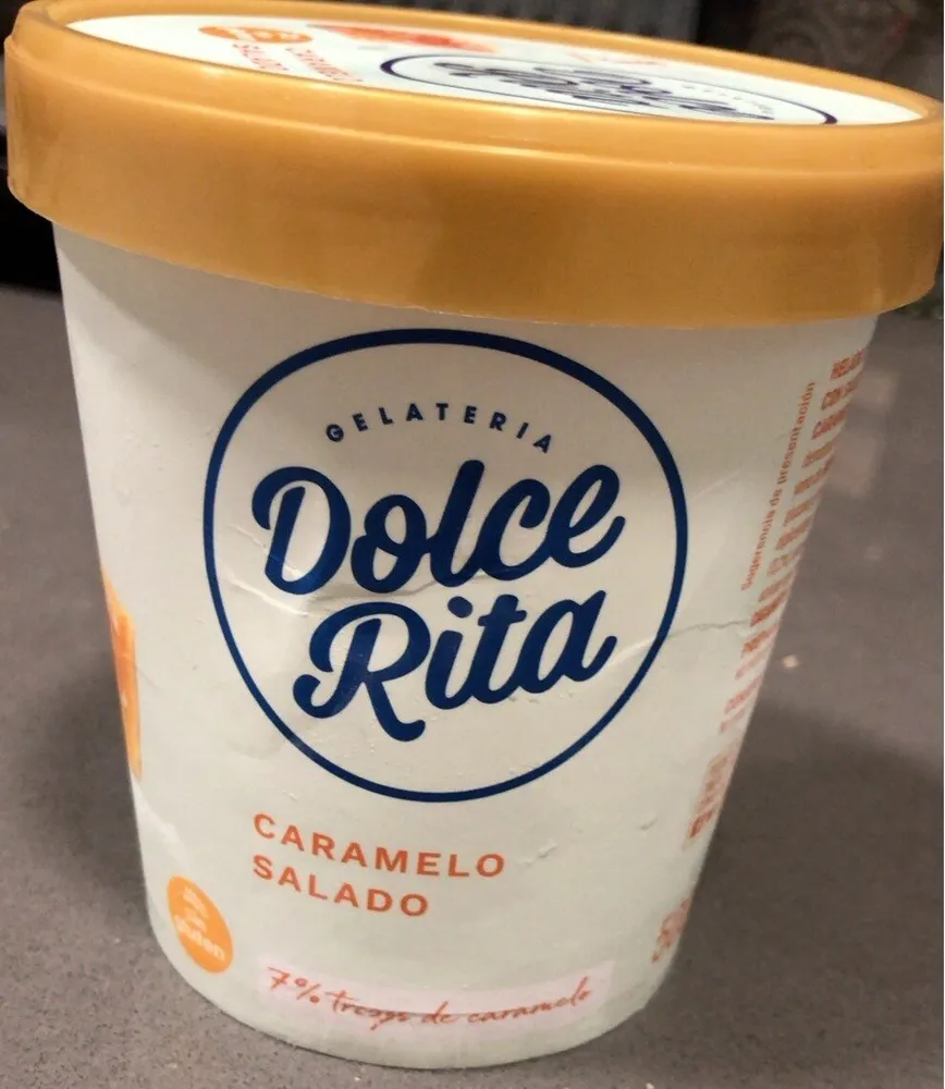 Helado de caramelo salado