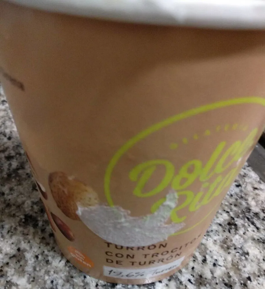 Helado de turrón
