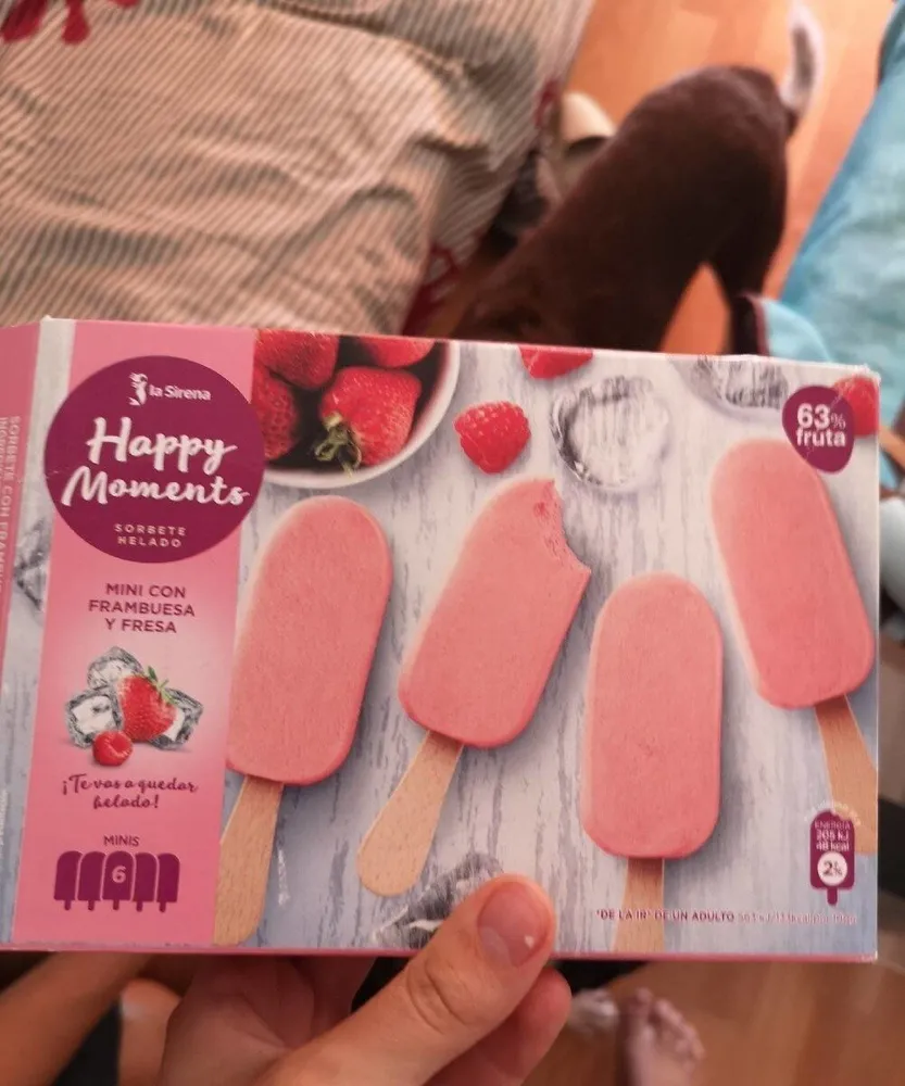 Helado mini frambuesa y fresa