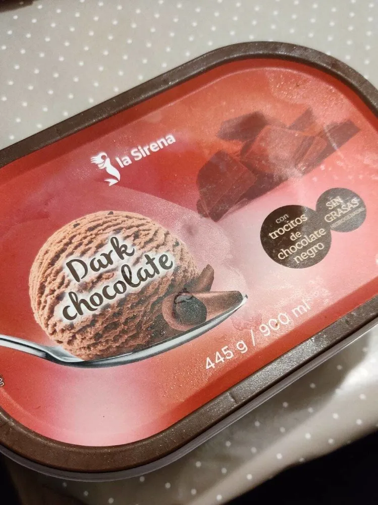 Helado dark chocolate