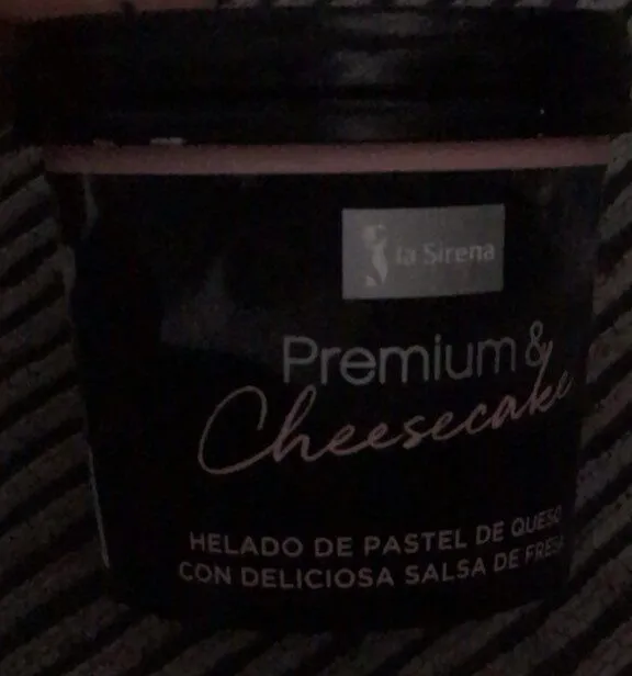 Helado de chesecake