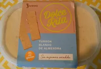 Helado de turrón blando de almendra