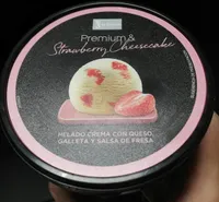 Helado strawberry cheesecake