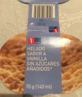 Helado sabor a vainilla sin azúcares