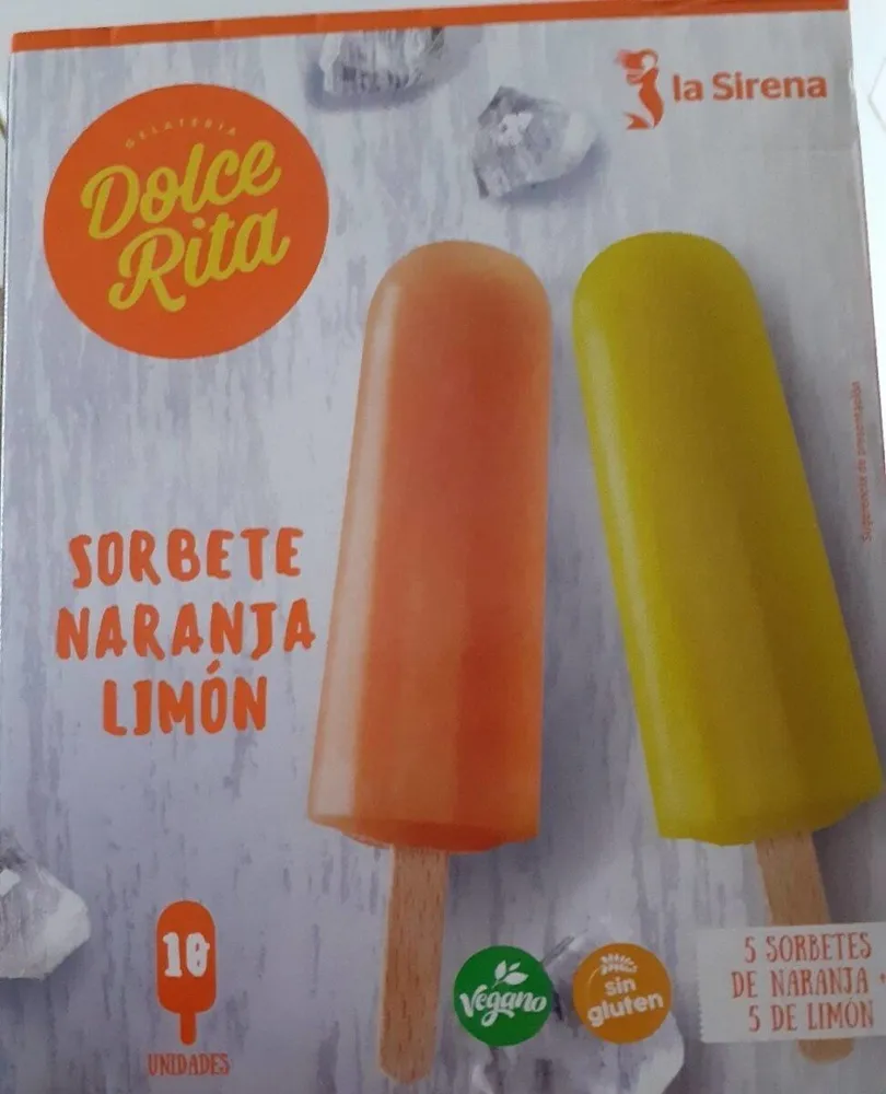 Sorbete naranja limón