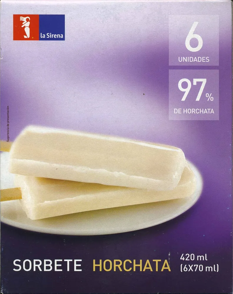 Sorbete de horchata