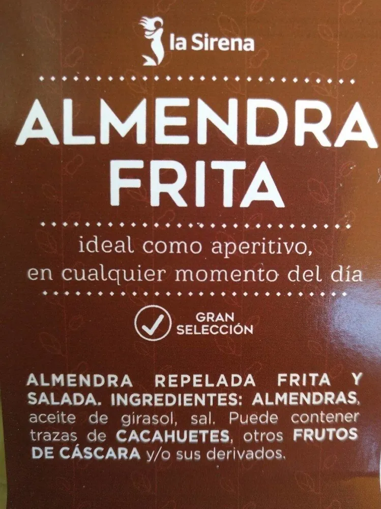 Almendra frita