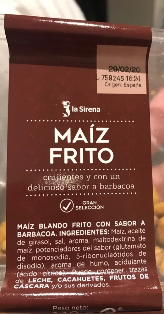 Maíz frito