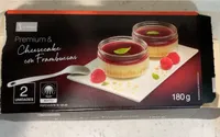 Premium & Cheesecake con frambuesas
