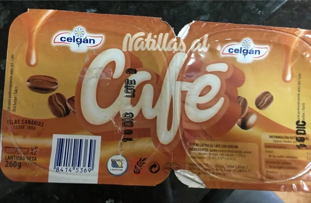 Natillas al café