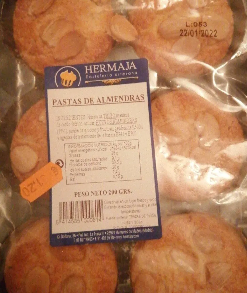 Pastas de Almendra