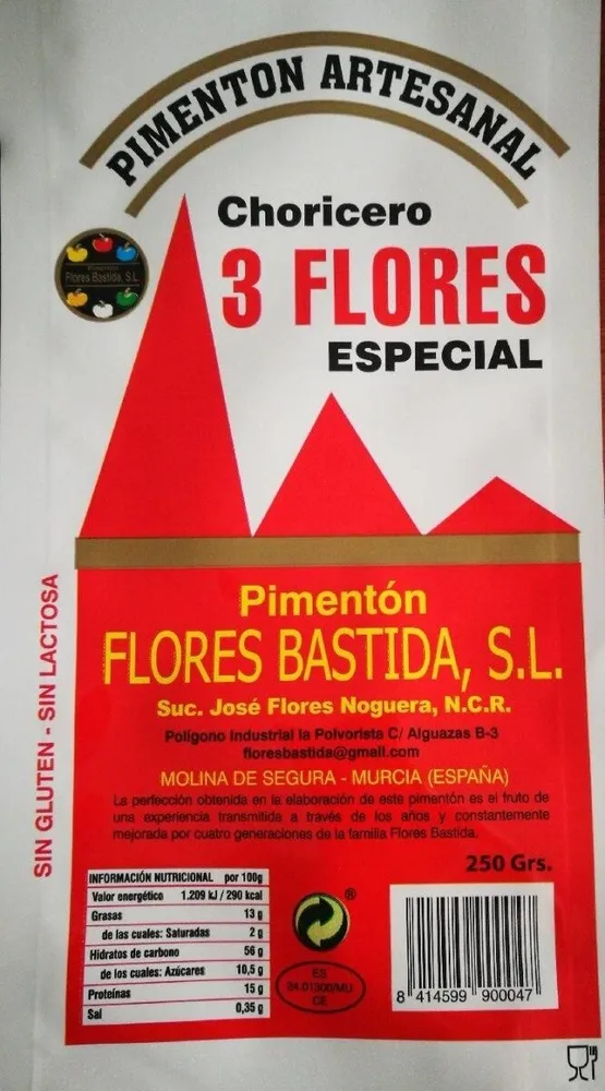 Pimentón ARTESANAL 3 FLORES