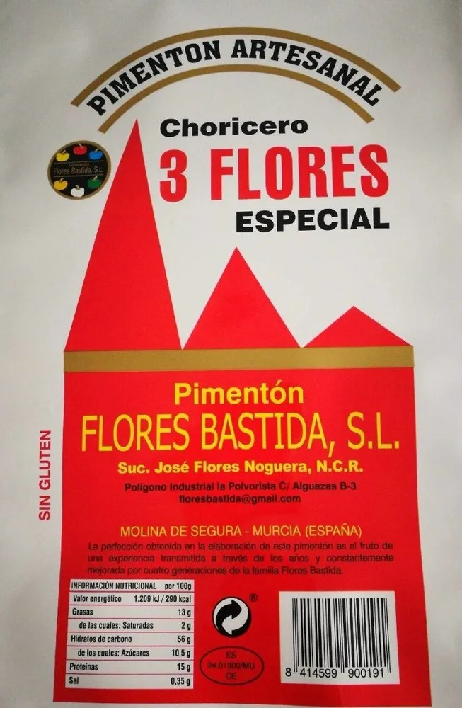 Pimentón ARTESANAL  3 FLORES
