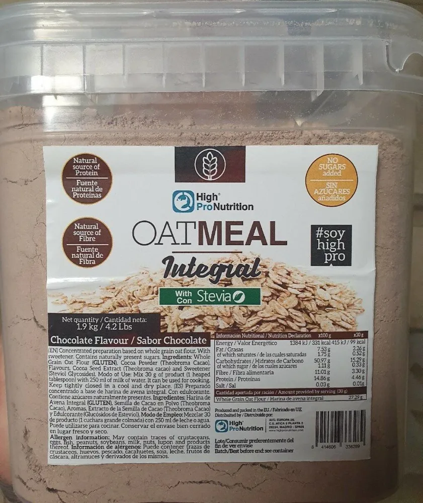 AVENA CON STEVIA