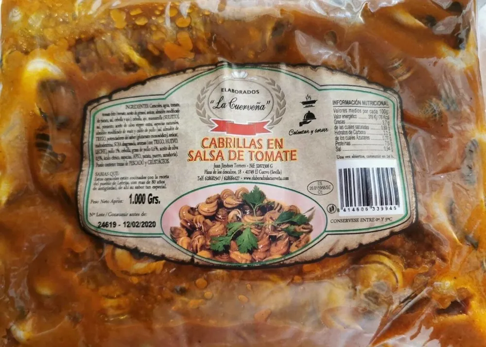 Cabrillas en salsa de tomate