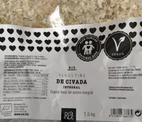Copos finos de avena integral