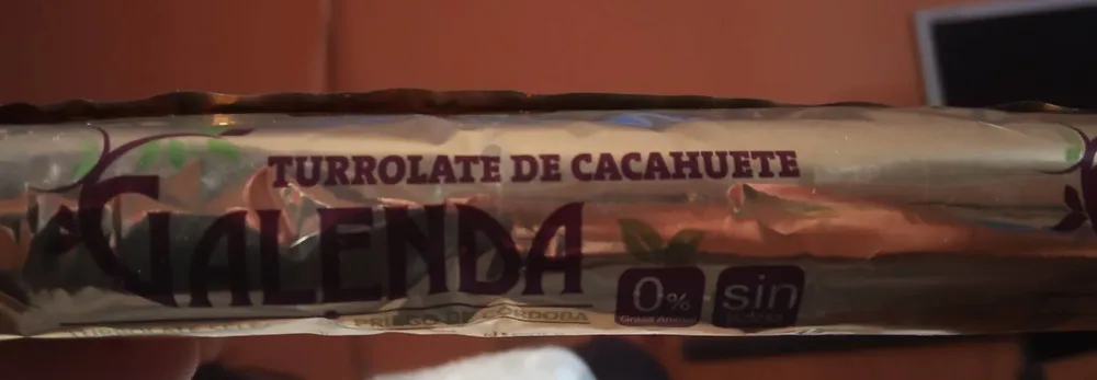 Turrolate de cacahuete