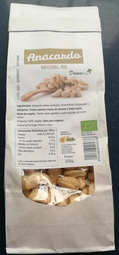 Anacardos NATURAL BIO