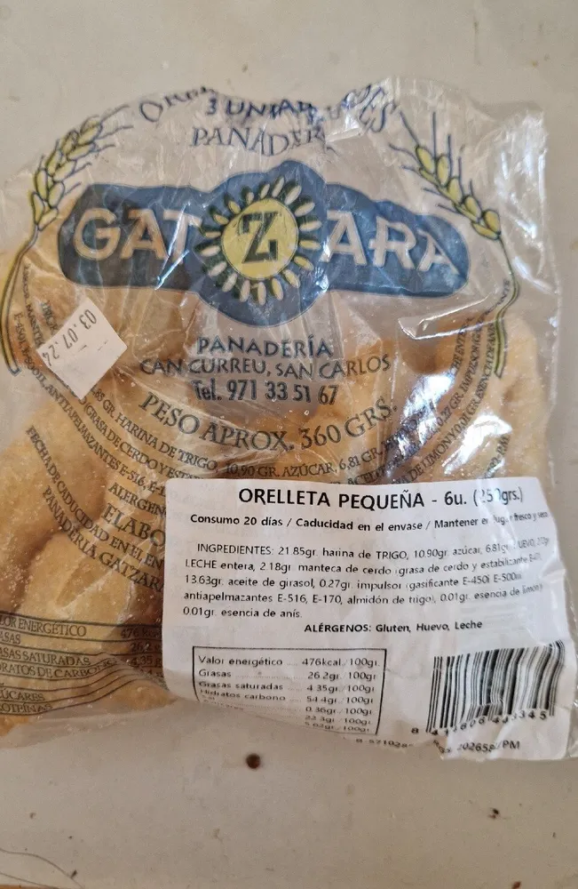 Orelletas pequeñas