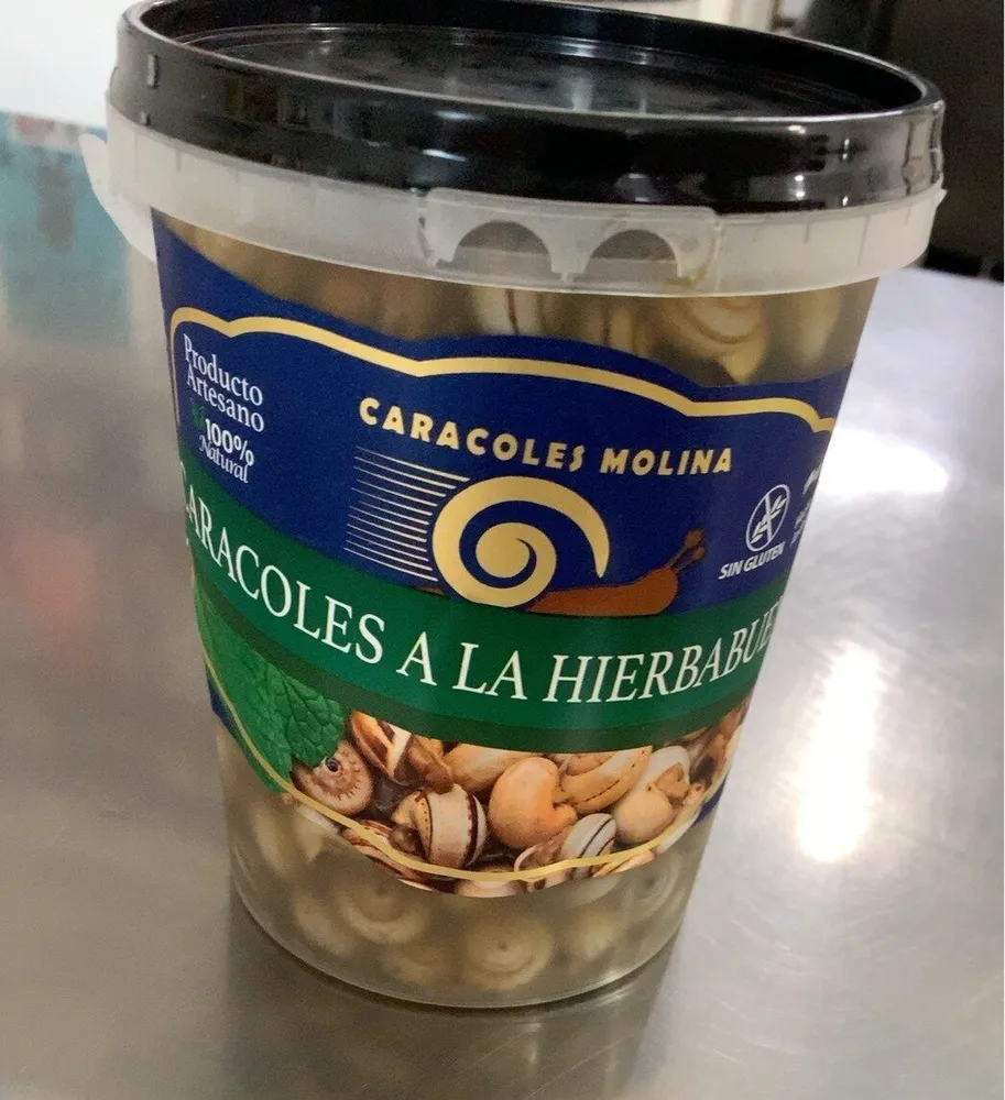 Caracoles a la hierbabuena
