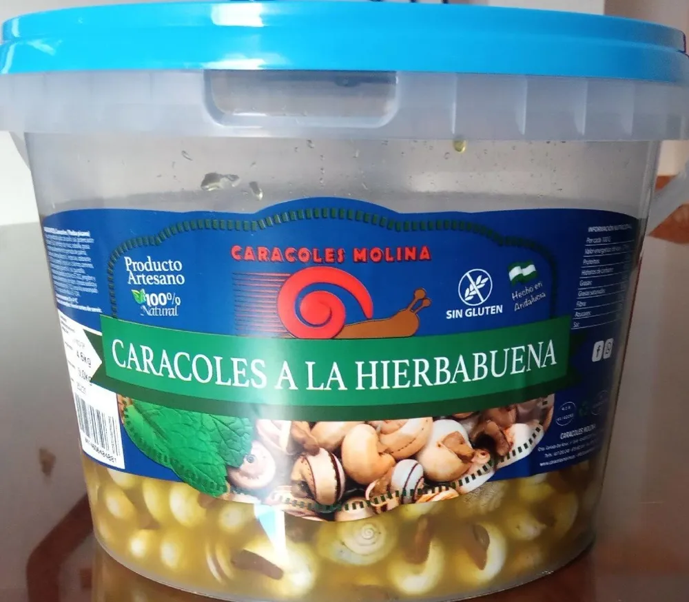 Caracoles a la hierbabuena