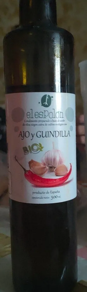 Aceite de ajo y guindilla