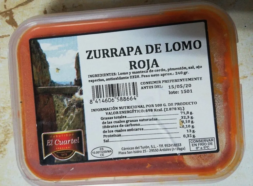 Zurrapa de lomo blanca