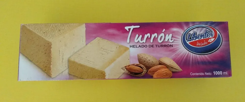 Helado de turrón