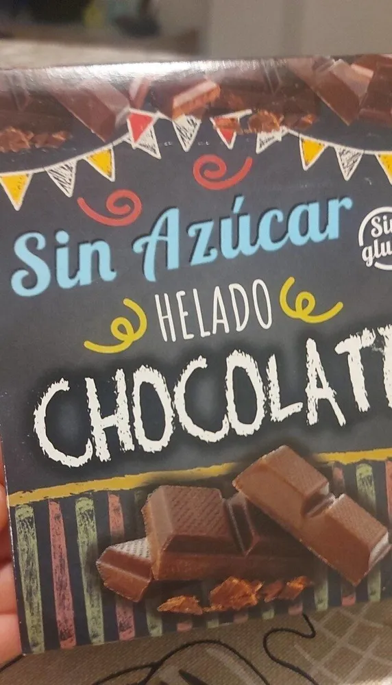 Helado de chocolate