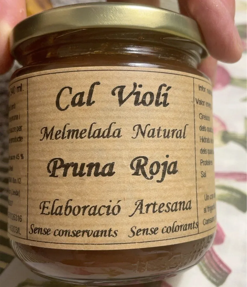 Mermelada natural pruna roja