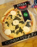 Pizza espinacs i formatge