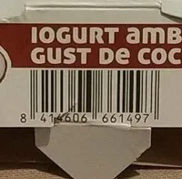 Iogurt natural de coco