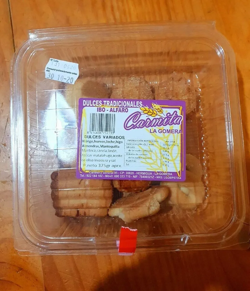 Dulces tradicionales La Gomera
