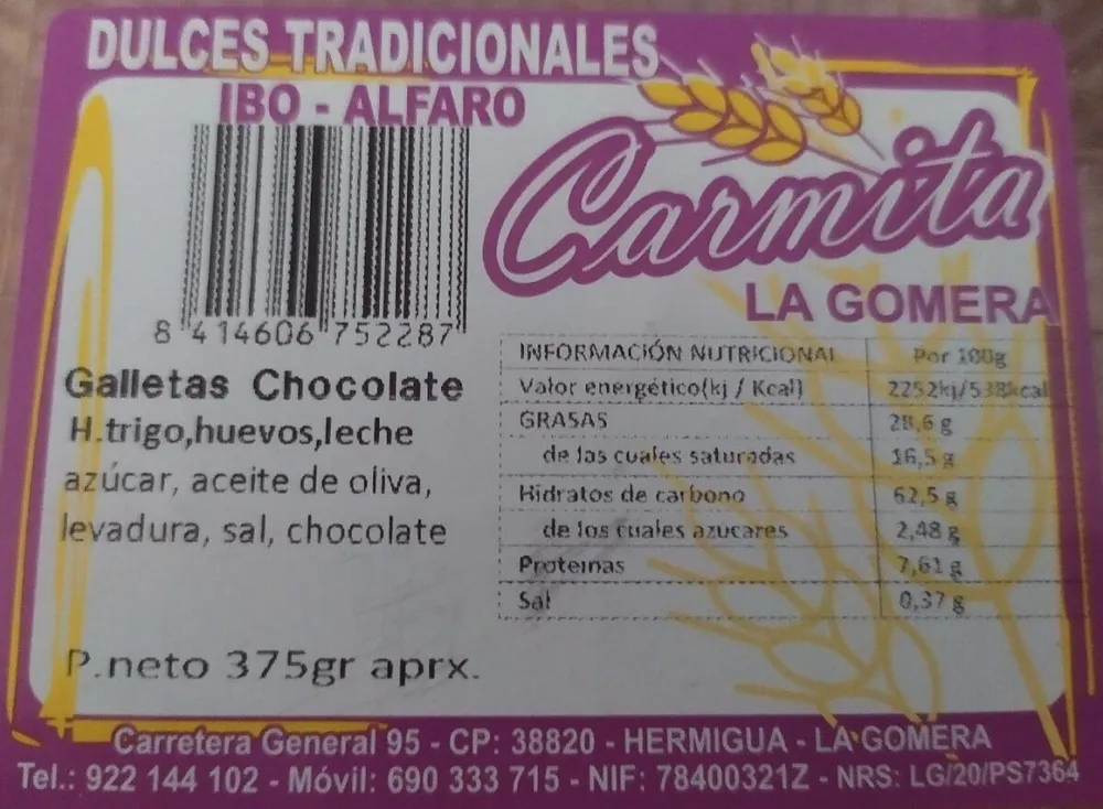 Galletas Carmita La Gomera