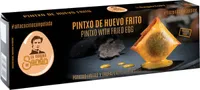 Pintxo de huevo frito con patatas y trufa sin gluten
