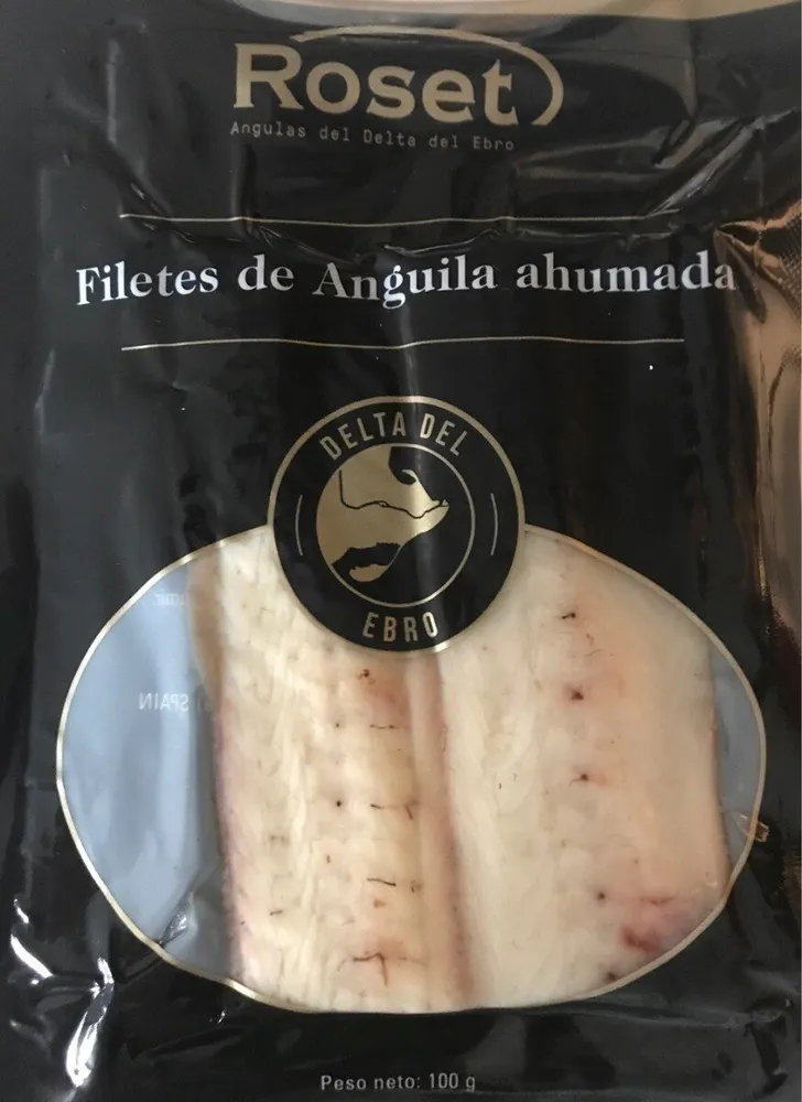 Filetes de anguila ahumada