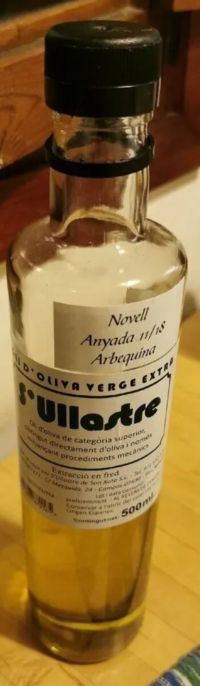 Oli d'oliva verge extra Arbequina